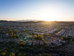 Sunset over El Mirage, AZ.