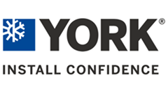 York logo. York Install Confidence logo.