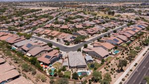 Aerial view of Goodyear, AZ.