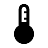 Thermostat temperature icon.