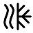 Wind and snowflake icon.