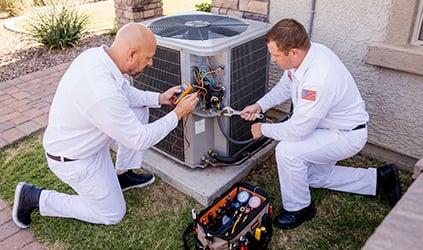 George Brazil HVAC technicians providing expert air conditioning and heating services George Brazil HVAC technicians providing expert air conditioning and heating services.